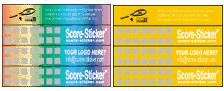 Promotional Score-Stickers for table tennis table