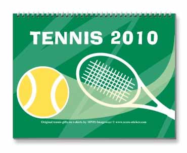 Tennis calendar with print