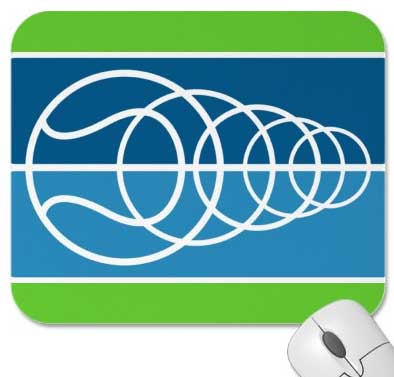 Tennis mousepad with print