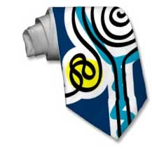 Tennis ties with print