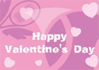 Tennis Valentine greeting card